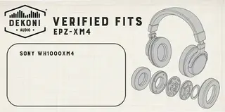 Náušníky Dekoni Audio EPZ-XM4-CHL-D Náušníky Black 2 ks - 5