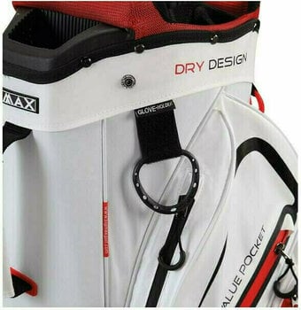 Golflaukku Big Max Dri Lite Active White/Red Cart Bag - 4