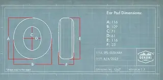 Амбушюри для навушників Dekoni Audio EPZ-SUSVARA-FNSK Амбушюри для навушників Black 2 шт. - 3
