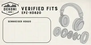 Jastučići za uši za slušalice Dekoni Audio EPZ-HD820-ELVL Jastučići za uši za slušalice Black 2 kom - 6