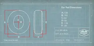 Øreputer Dekoni Audio Elite Velour Earpads for HiFiMan Arya - 5