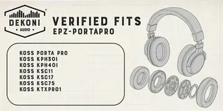 Jastučići za uši za slušalice Dekoni Audio EPZ-PORTAPRO-BLK Jastučići za uši za slušalice Black 2 kom - 5