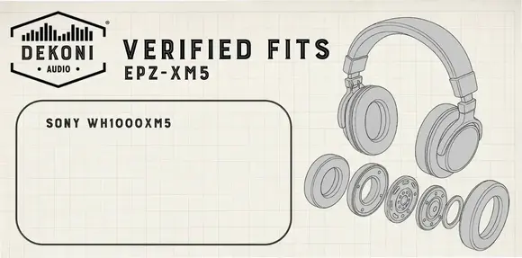 Ohrpolster für Kopfhörer Dekoni Audio EPZ-XM5-CHS Ohrpolster für Kopfhörer Black 2 stk (Wie neu) - 8