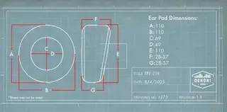 Øreputer Dekoni Audio Memory Foam Earpads Sony Z1R Elite Sheepskin - 7