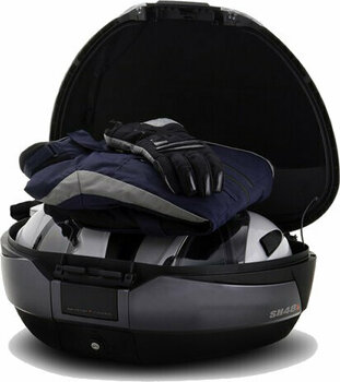 Kufer / Torba na tylne siedzenie motocykla Shad Top Case SH48 Black/Titanium - 3