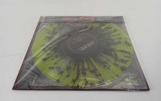 LP ploča Living Death - Protected From Reality (Limited Edition) (Reissue) (Neon Yellow Black Marbled Coloured) (LP) (Samo otvarano) - 2