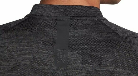 Camisa pólo Nike TW Vapor Zonal Cooling Camo Mens Polo Anthracite/Black S - 3