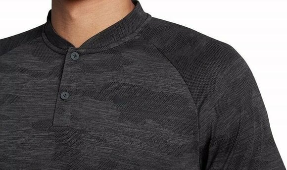 Poloshirt Nike TW Vapor Zonal Cooling Camo Mens Polo Anthracite/Black S - 4