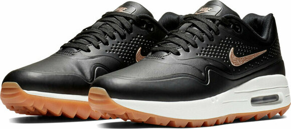 Chaussures de golf pour femmes Nike Air Max 1G Chaussures de Golf Femmes Black/Metallic Red US 8,5 - 3