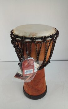 Djembé Terre Djembé Carving 40cm Natural/Carved 8" Djembé (Danificado) - 2