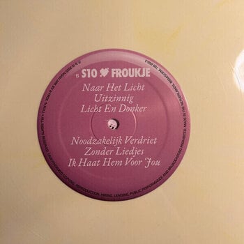 Disc de vinil Froukje & S10 - Froukje Loves S10 / S10 Loves Froukje (Lemon Ice Cream Coloured) (LP) - 4