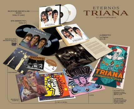 LP ploča Triana - Eternos Triana 50 Aniversario (Remastered) (Box Set) (4 LP + DVD) - 2