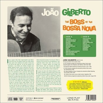 LP ploča Joao Gilberto - The Boss Of The Bossa Nova (180 g) (LP) - 2