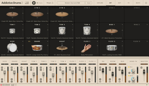 VST Instrument XLN Audio Addictive Drums 2: Hip Hop and Gospel Collection (Digital product) - 5