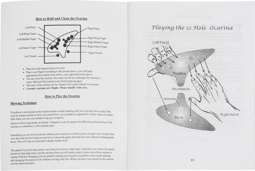 Ocarina Shamann C Tone 12 Holes Golden Spirit Ocarina - 12