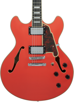 Gitara semi-akustyczna D'Angelico Premier DC 2019 Fiesta Red - 2