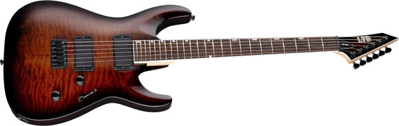 Elektrisk gitar ESP LTD MH-200HT/QM DARK BROWN SUNBURST - 3
