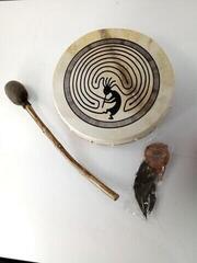 Ruční bubínek Terre Shaman Drum Goat Round 30 cm Rituální bubon 30 cm (Pouze rozbaleno) - 1