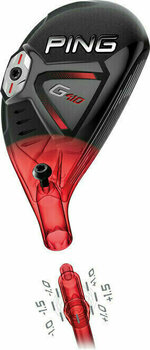 Taco de golfe - Híbrido Ping G410 Hybrid Right Hand 19 Alta CB 70 Red Regular - 2