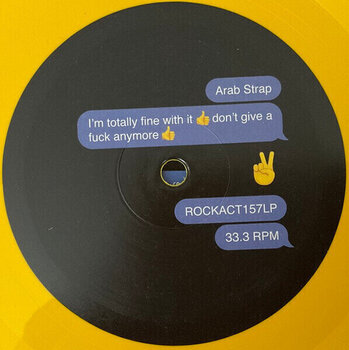 LP ploča Arab Strap - I'm Totally Fine With It 👍 Don't Give A F*ck Anymore 👍 (Limited Edition) (Emoji Yellow Coloured) (LP) - 4
