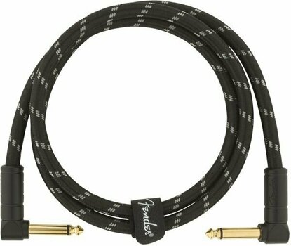 Adapter/Patch Cable Fender Deluxe Series 099-0820-096 Black 90 cm Angled - Angled - 2