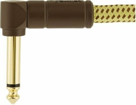 Kabel rozgałęziacz, Patch kabel Fender Deluxe Series 099-0820-097 Żółty 30 cm Kątowy - Kątowy - 3