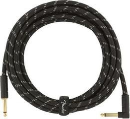 Instrument Cable Fender Deluxe Series 4,5 m Straight - Angled Instrument Cable - 1