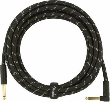 Câble pour instrument Fender Deluxe Series Noir 4,5 m Droit - Angle - 2