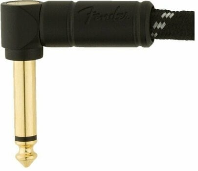 Kabel rozgałęziacz, Patch kabel Fender Deluxe Series 099-0820-074 Czarny 15 cm Kątowy - Kątowy - 2