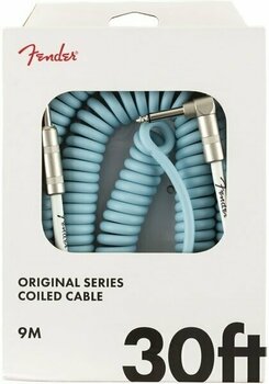 Câble pour instrument Fender Original Series Coil Bleu 9 m Droit - Angle - 2