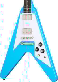 Electric guitar Epiphone Flying V 70s Maui Blue Electric guitar - 3