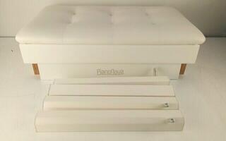 Puinen piano jakkara Pianonova BCDPS-W Puinen piano jakkara jossa säilytystilaa White (Uudenveroinen) - 1