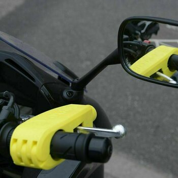 Motorcycle Lock Oxford Clamp-On Yellow Motorcycle Lock - 3