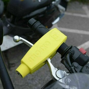 Motorcycle Lock Oxford Clamp-On Yellow Motorcycle Lock - 4