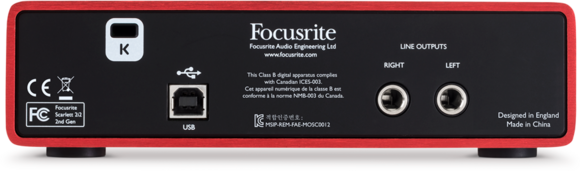 USB audio prevodník - zvuková karta Focusrite Scarlett 2i2 2nd Generation - 5