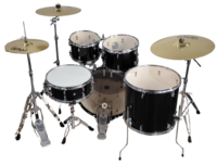 Yamaha RDP2F5BLGCPSET Black Glitter Set Batteria Acustica