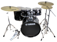 Yamaha RDP2F5BLGCPSET Black Glitter Set Batteria Acustica