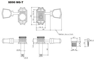 Štimer za gitaru Gotoh SD90MG-T-SL Nickel Štimer za gitaru - 4