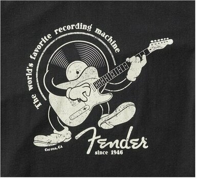 Camiseta de manga corta Fender Camiseta de manga corta Recording Machine Negro M - 2