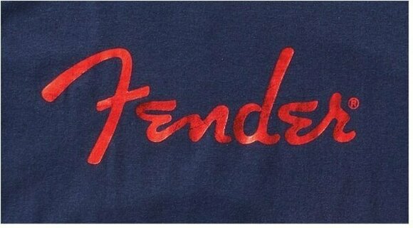T-shirt Fender Foil Spaghetti Logo T-Shirt Blue S - 2