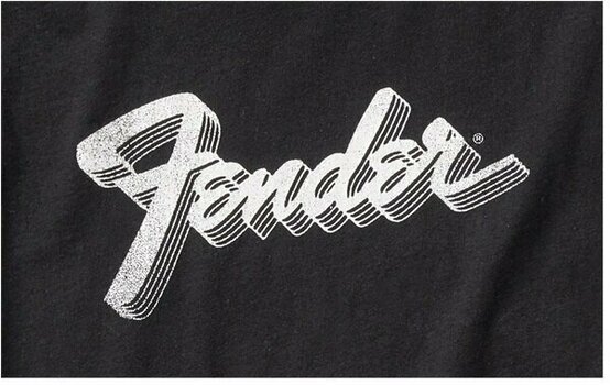 Koszulka Fender Koszulka 3D Logo Czarny XL - 2
