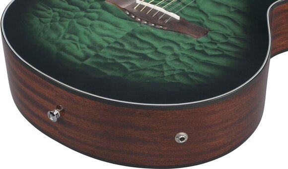 Jumbo elektro-akoestische gitaar Ibanez AEWC16QA-TEH Transparent Emerlad Burst Jumbo elektro-akoestische gitaar - 11
