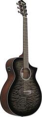 electro-acoustic guitar Ibanez AEWC16QA-TKH Transparent Black Sunburst electro-acoustic guitar - 2