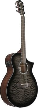 Jumbo elektro-akoestische gitaar Ibanez AEWC16QA-TKH Transparent Black Sunburst Jumbo elektro-akoestische gitaar - 3