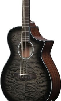 Jumbo elektro-akoestische gitaar Ibanez AEWC16QA-TKH Transparent Black Sunburst Jumbo elektro-akoestische gitaar - 6