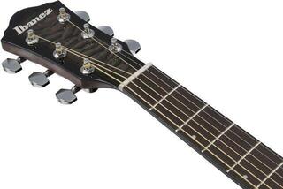 electro-acoustic guitar Ibanez AEWC16QA-TKH Transparent Black Sunburst electro-acoustic guitar - 7