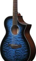 electro-acoustic guitar Ibanez AEWC16QA-TLH Transparent Blue Sunburst electro-acoustic guitar - 5