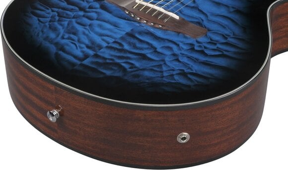 electro-acoustic guitar Ibanez AEWC16QA-TLH Transparent Blue Sunburst electro-acoustic guitar - 11