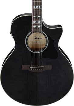 electro-acoustic guitar Ibanez AE170-TBK Transparent Black electro-acoustic guitar - 4