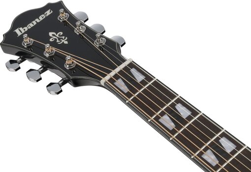 electro-acoustic guitar Ibanez AE170-TBK Transparent Black electro-acoustic guitar - 8
